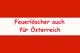 Feuerlöscher auch für Österreich