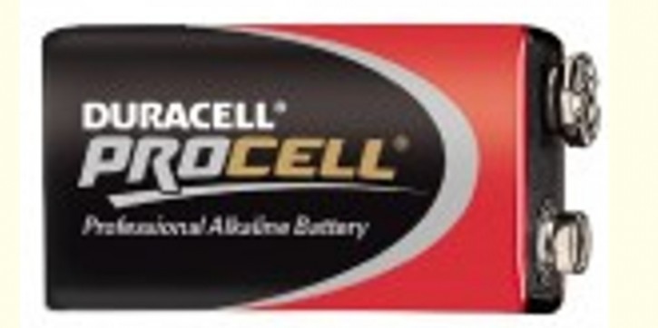 9 Volt DURACELL PROCELL Blockbatterie