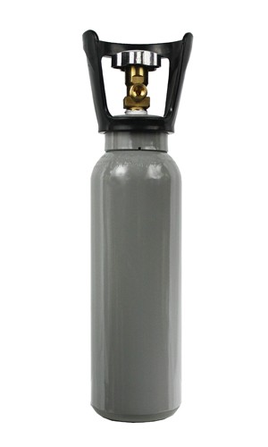 2 kg CO2 Stahl Flasche NEU Aquaristik Drehventil VOLLl mit Ventilschutzkorb 10 Jahren TÜV