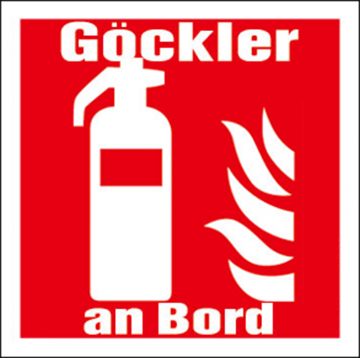 Hinter- Glas Auto- Schild Feuerlöscher- Symbol