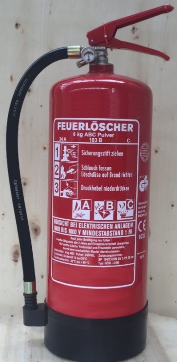 Pulver-Feuerlöscher 6 kg - GP-6z ABC/MM - OGNIOCHRON S.A.