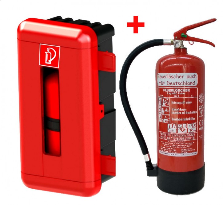 Feuerlöscher versch. Typen 1kg/2kg/5kg/6kg/6L ABC ABF B Pulverlöscher CO2  Schaum | Helo GmbH Großhandel