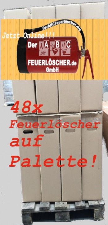 1 Palette 60St 6 Liter Schaum-Kartuschen-Feuerlöscher DIN EN 3, SP 141/11 , GS ,Rating: 10 LE, 34A , 183 B