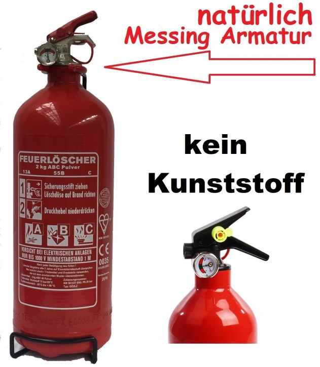 Pulver-Feuerlöscher DIN EN3 - 2kg - Schutzkomponenten von Fliegl  Agro-Center GmbH