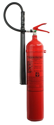5 kg Kohlendioxid- Feuerlöscher DIN EN 3, GS, Rating: 05 LE, 89 B, mit oder ohne Instandhaltungsnachweis erhältlich!