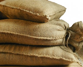 10x Hochwasser Sandsäcke Jute Beutel 30x60cm THW Feuerwehr Hochwassersäcke Sandsack  Verschließbar -ungefüllt-