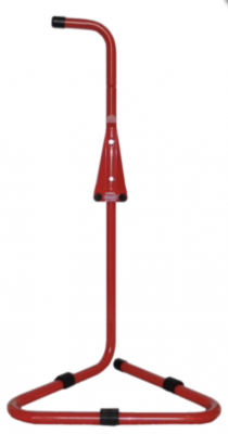 Feuerlöscher- Ständer Rohrstahl rot lackiert mit Griff