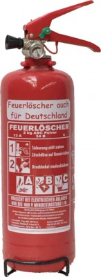 Feuerlöscher 2kg ABC Auto Pulver EN 3, mit oder ohne Instandhaltungsnachweis erhältlich! Boot Camping KFZ Halter extra großem Griff