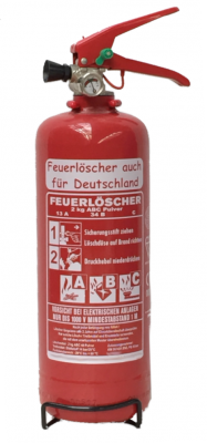 2 x 2 kg Feuerlöscher ABC Pulver EN 3 Auto Boot Camping KFZ Halter, mit oder ohne Instandhaltungsnachweis erhältlich! extra großem Griff