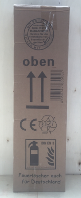 10 kg CO2- Feuerlöscher fahrbar EN 1866 & CE, Rating: 144 B, mit oder ohne Instandhaltungsnachweis erhältlich!