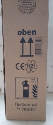 6 kg Feuerlöscher auch für Österreich Pulver ABC 43A DIN EN 3 GS Haushalt Wandhalter Manometer, mit oder ohne Instandhaltungsnachweis erhältlich! 43 A, 233 B, C = 12 LE, Messingarmatur Sicherheitsventil